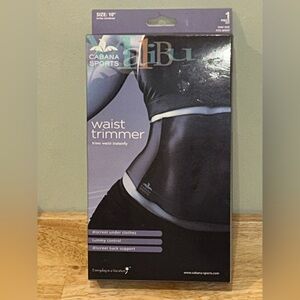 Cabana Sports Malibu Instant Discreet Waist Trimmer Size 10"-Extra Coverage NWTS